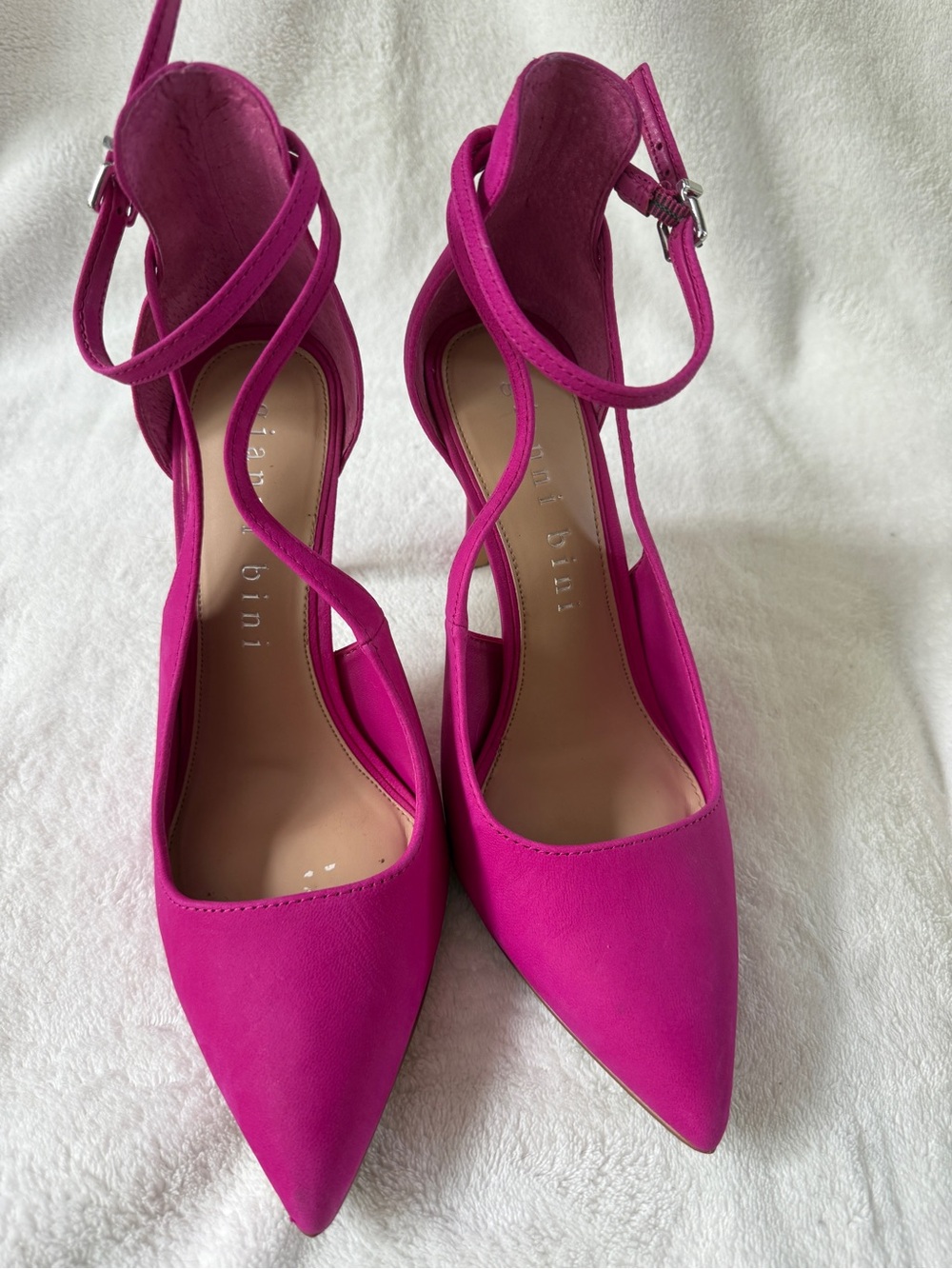 Gianni Bini Lula Fiery Pink Heels – Size 8.5
